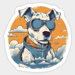 Dog with sunglasses Sticker